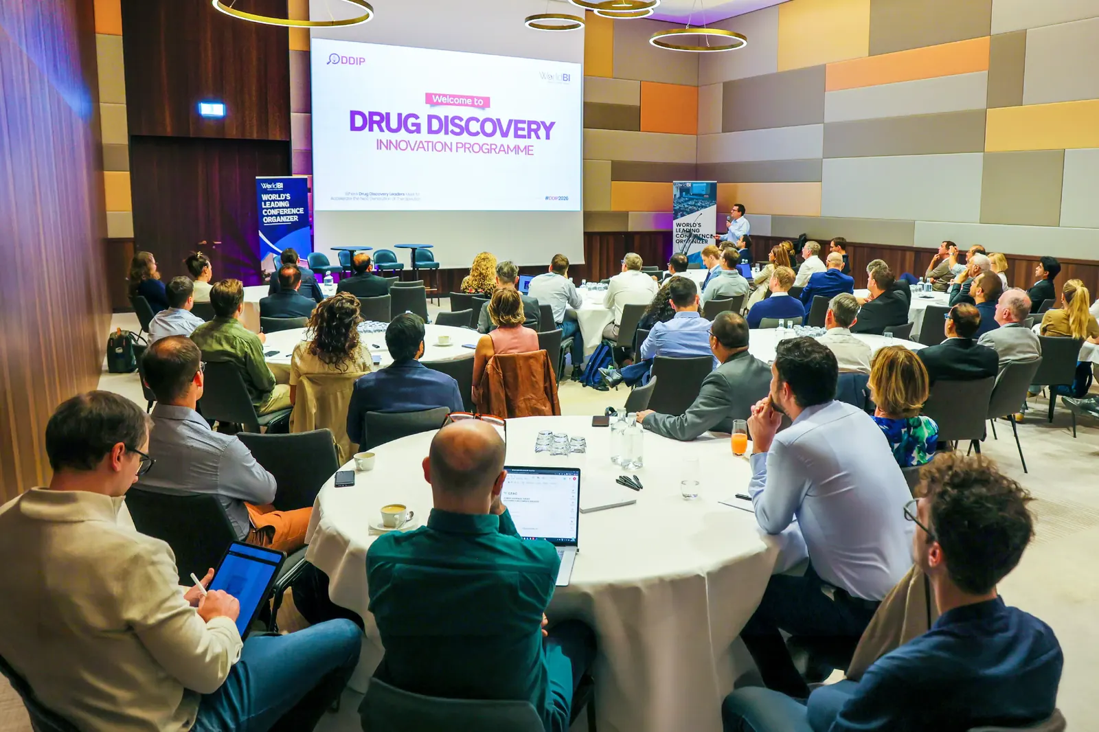 Conference audience and speaker at DDIP Europe
