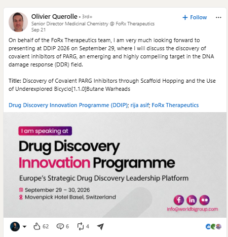 Olivier Querolle, FoRx Therapeutics